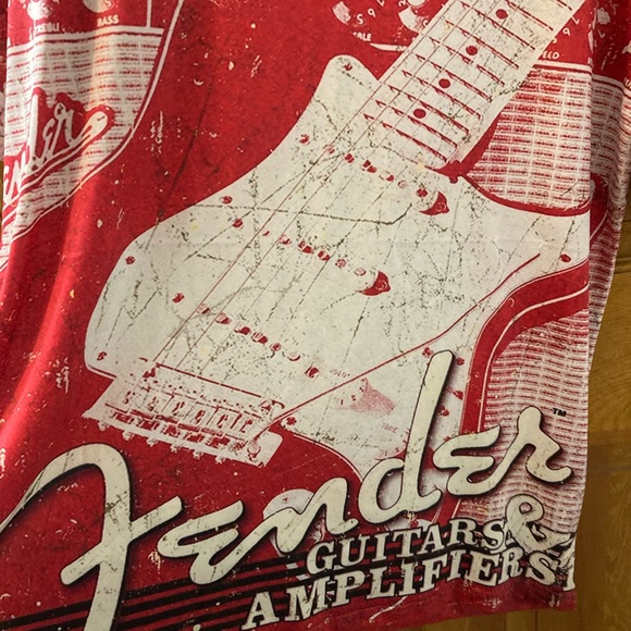Fender guitars red tee xl - Picture 3 of 10